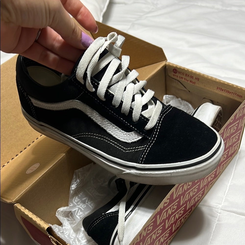 Vans Black and White Sneakers